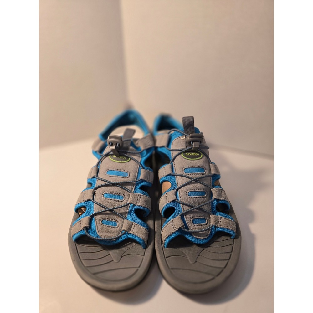 Nevados Women's Focus Gray Blue Water Sandals Shoes Size 11